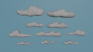 Cartoon Clouds- 10 Pack - Free