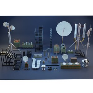 Rooftop Object Collection 3D model