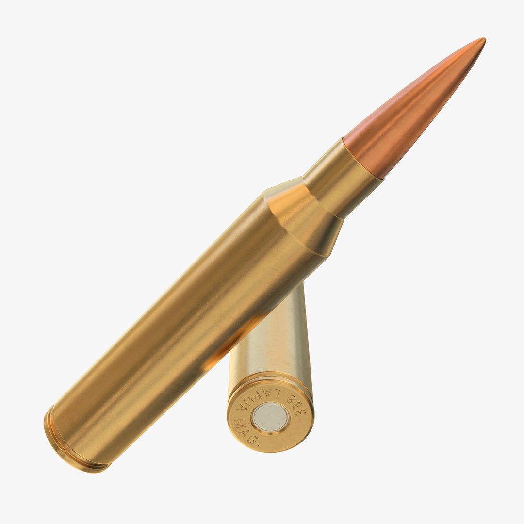 3D Cartridge 338 Lapua Magnum - TurboSquid 1340395