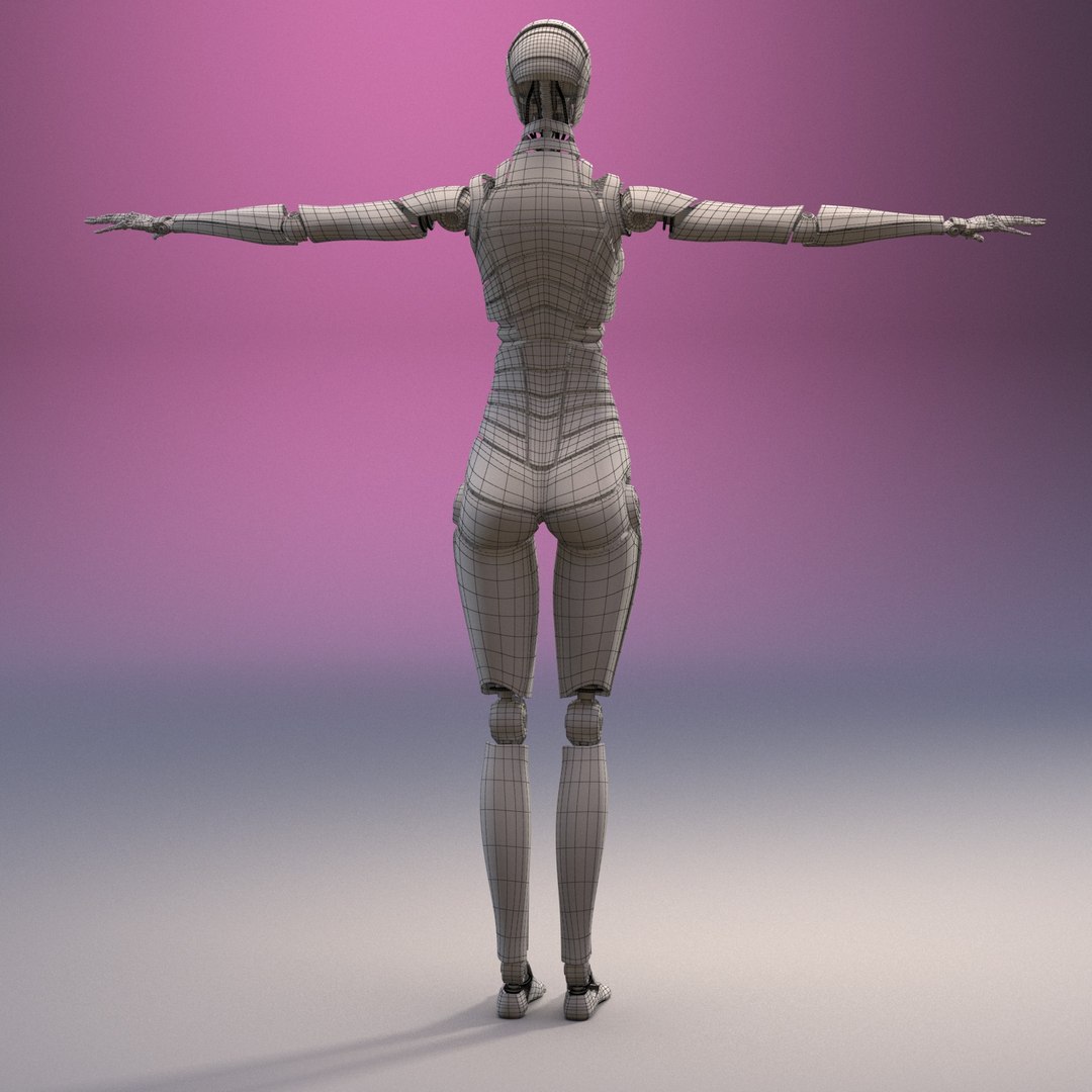3D rigged female android fully - TurboSquid 1561825