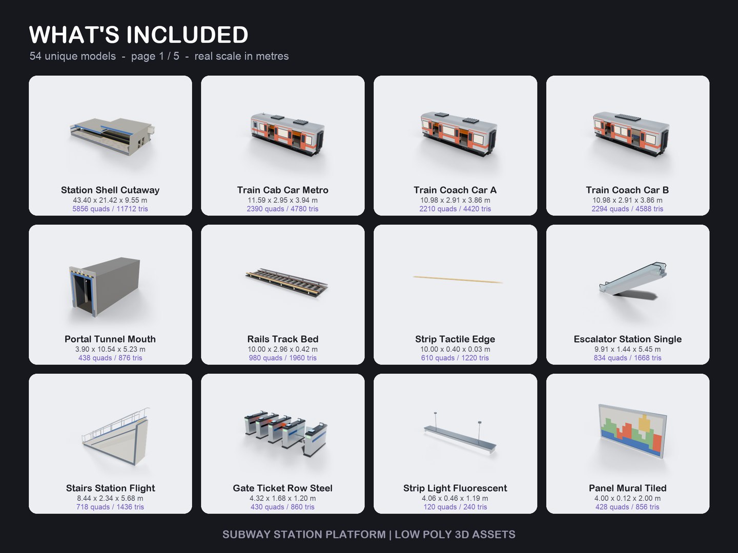 Low Poly Subway Station Platform - 54 Game Ready Models 3D model https://p.turbosquid.com/ts-thumb/cR/ajUX2M/2F/19_included_1/png/1791904975/1920x1080/fit_q87/ec095390788aa3bd97dc02eb1ade854bdaf03242/19_included_1.jpg