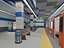 Low Poly Subway Station Platform - 54 Game Ready Models