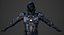 3D sci-fi soldier rigged model