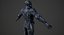 3D sci-fi soldier rigged model