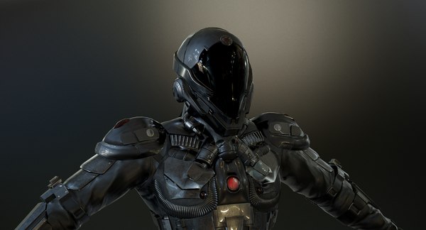 3D sci-fi soldier rigged model - TurboSquid 1405657