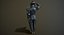 3D sci-fi soldier rigged model