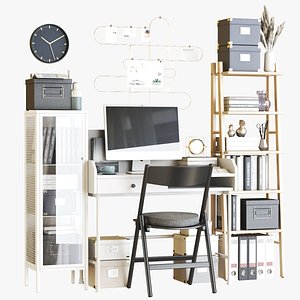 IKEA office workplace 122 3D model