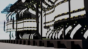 3D Ultra Music Festival 2017 Stage model