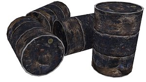 old barrel 3d model