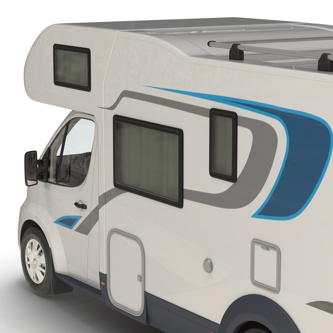 3d Rigged Motorhomes Caravans Model