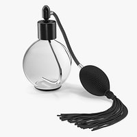 Empty Perfume Bottle Black Hose Pump