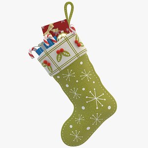3d christmas sock 03