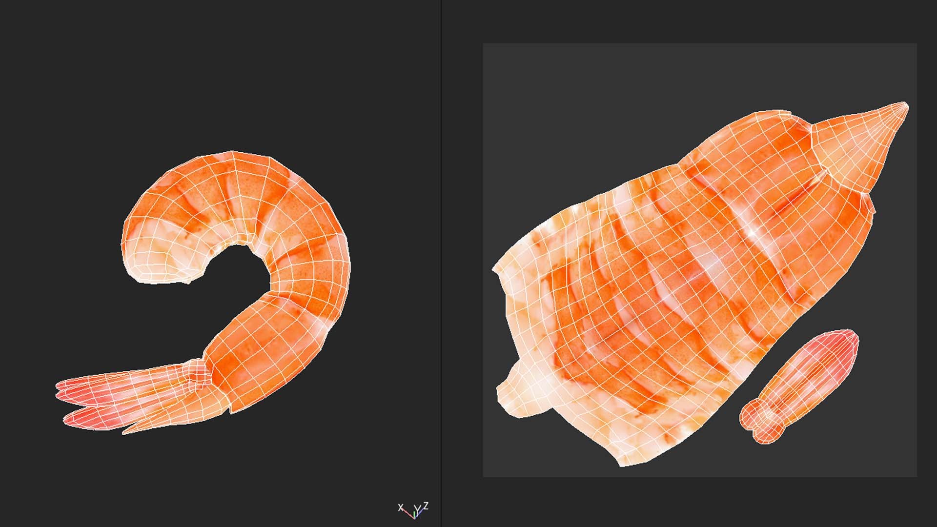 Shrimp 3D Model - TurboSquid 2254861