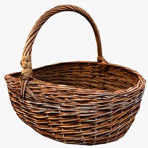 Wicker Basket 3D model