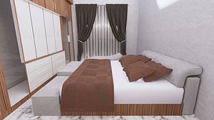 3D bed room model