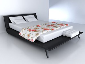 3d model of kenzo city bed