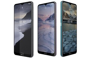 3D Nokia 2 4 All Colors Low Poly model