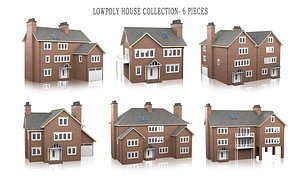 3D British House Design Collection - 6 Pieces