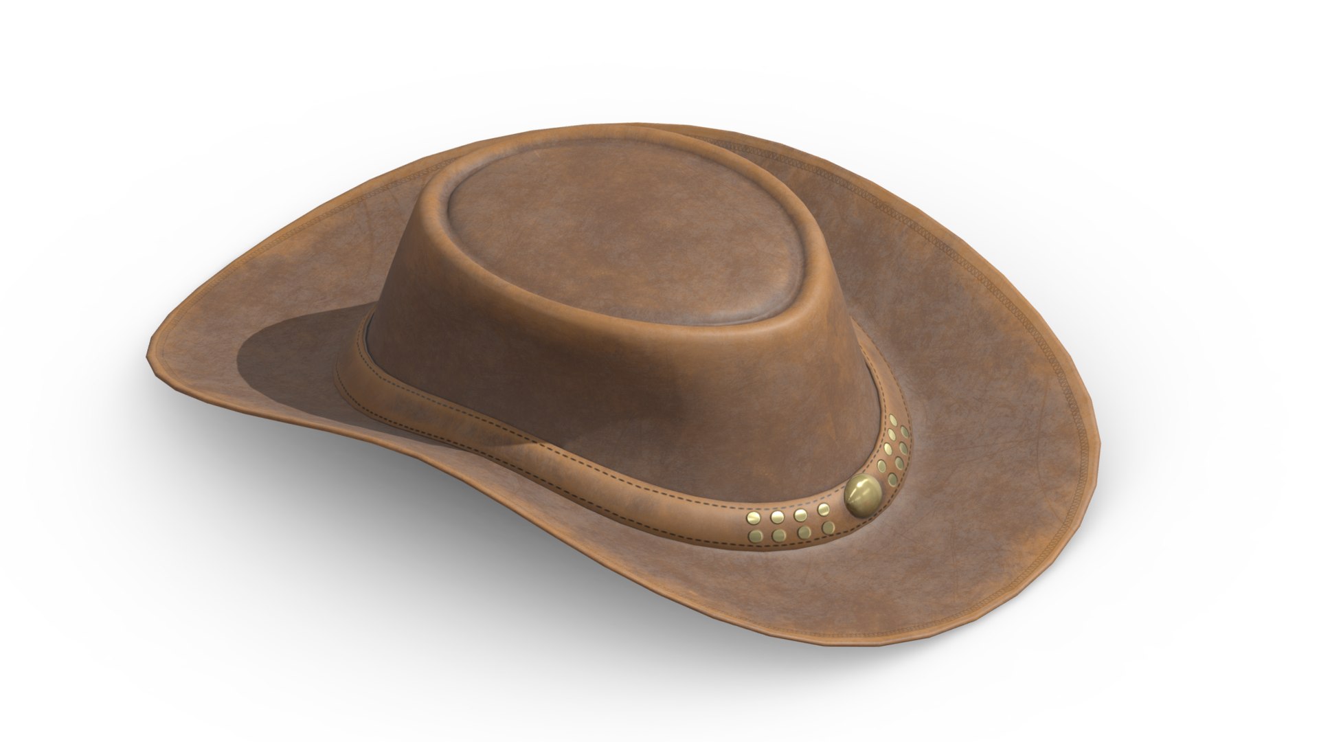 Cowboy Hat Low Poly PBR Realistic Model - TurboSquid 1930518