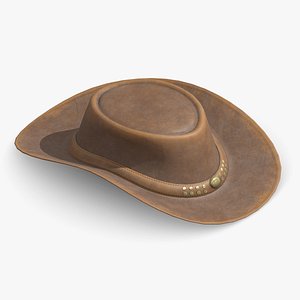 Cowboy Hat Low Poly PBR Realistic model