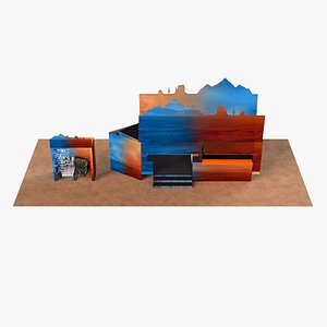 3D Trade Show Booth model