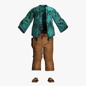 3D Relaxed Island Wear - Outfit for Male Characters