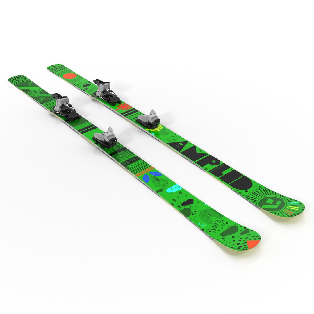 Snow Ski 5 3D model preview