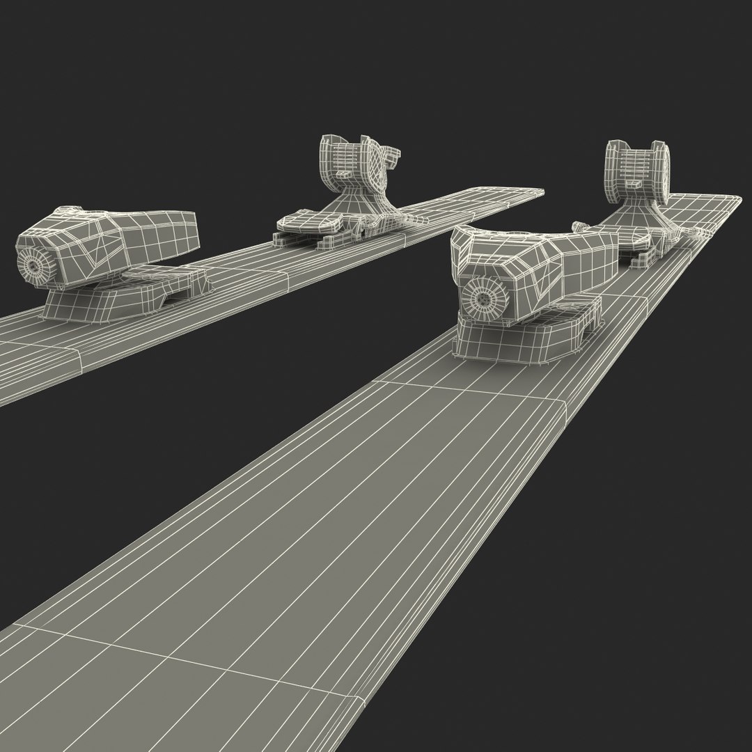 3d model snow ski 5