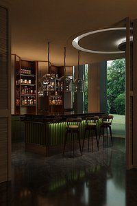 3D Modern bar
