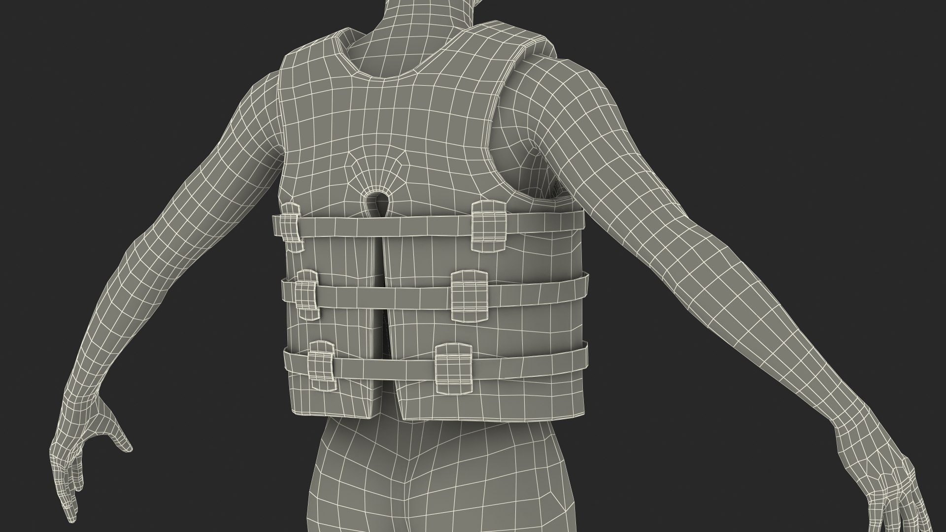 Super Soft Adult Medium Life Jacket 3D model - TurboSquid 1854624