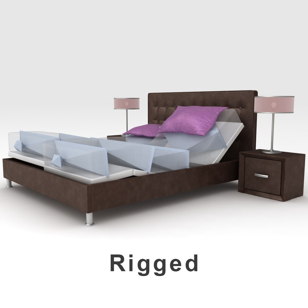 3d Model Of Shadow Adjustable Bed 4