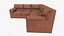 Divano in pelle a forma di L