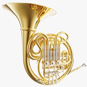 3D french horn