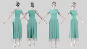 Dress 01 Cyan
