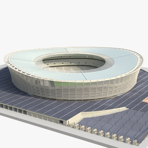 3d cape town stadium green model
