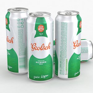 3D Beer Can Grolsch Pilsner 500ml 2021
