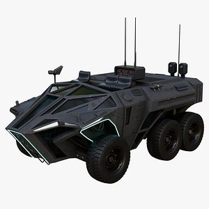 3D Future Infantry Fighting Vehicle IFV Sci Fi Military