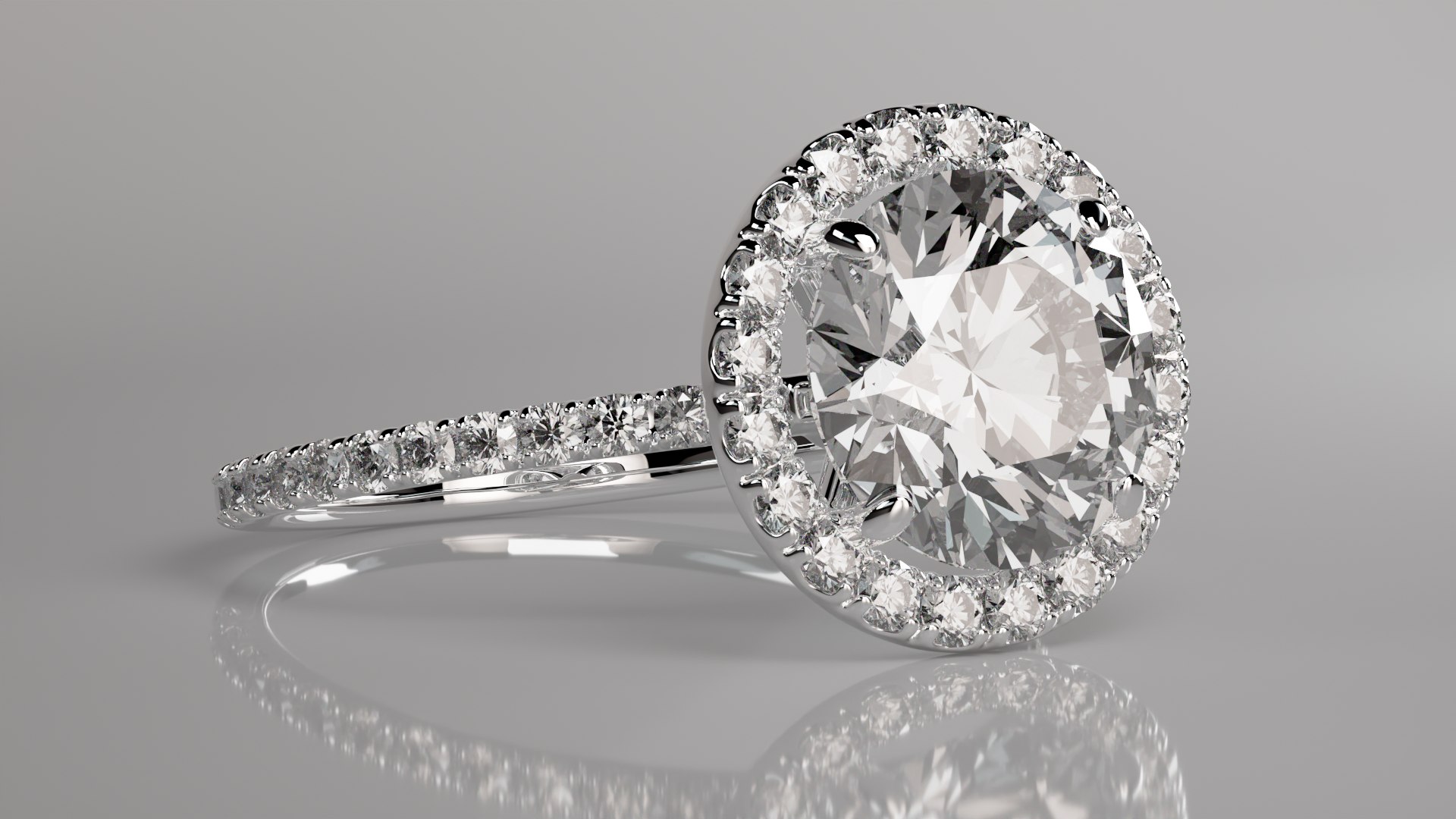 3D model Engagement Diamonds Ring v 01 - TurboSquid 2099798