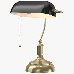 3D Retro Desk Lamp 03 model