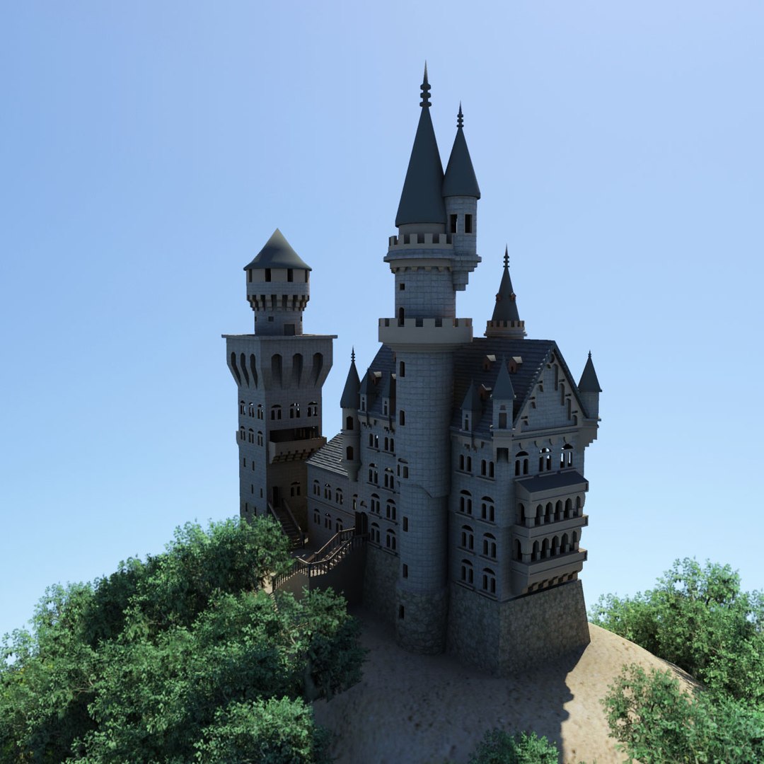 3d neuschwanstein castle model