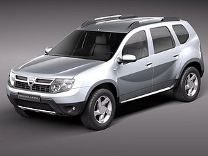 dacia duster 2010 suv 3d model