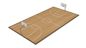 3D Basketball Court model