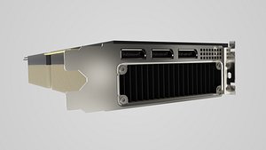 3D NVIDIA A40 Card GPU 48GB PCIe model