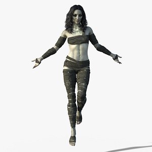 The Mummy - Ahmanet Rigged Low-poly 3D model