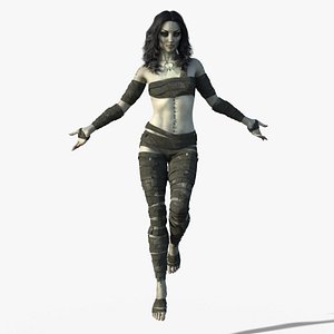The Mummy - Ahmanet Rigged Low-poly 3D model