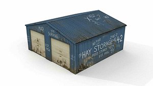 Rural Feed and Hay Shed 3D model