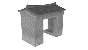 Traditional Chinese Entrance Pavilion
