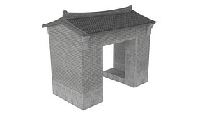 Traditional Chinese Entrance Pavilion