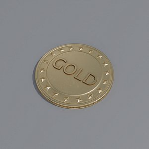 Gold coin 3D model