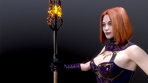 Mage Girl 3D model